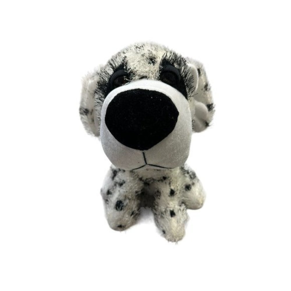 Toy Factory 11" Dalmation Plush Stuffed Animal Collar Hooded Eyes - Picture 2 of 11